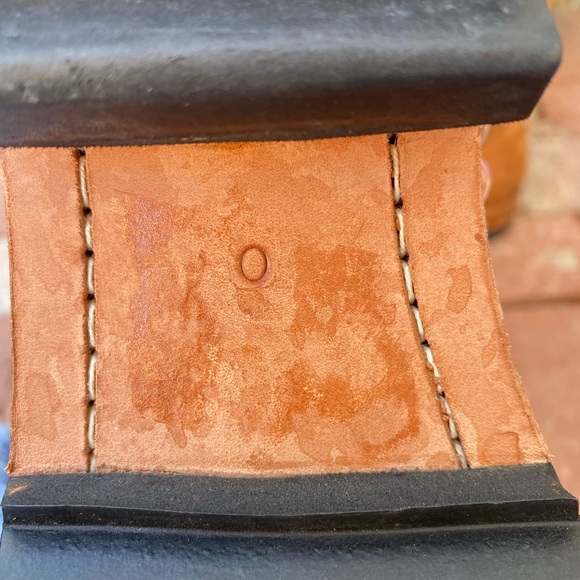 Jim Barnier Camel Brown Leather High E Boot Women's Boots Size 10 Mid Calf - Picture 2 of 11